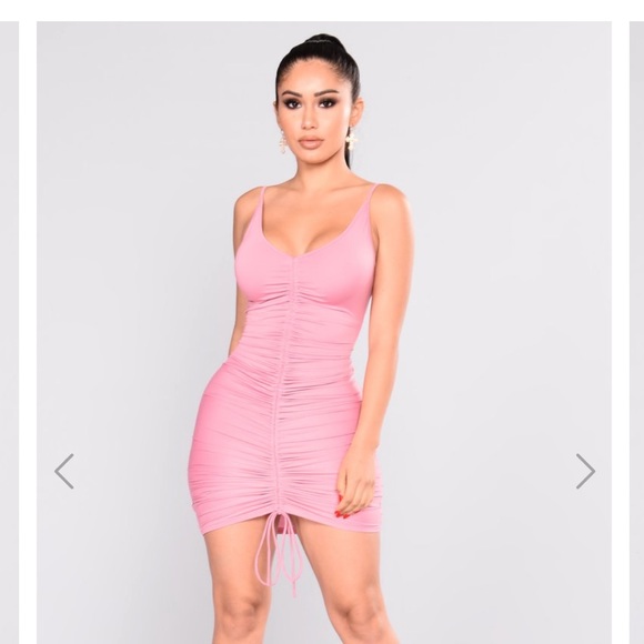 NWT Fashion Nova Shanghai Ruched Dress - Picture 1 of 4